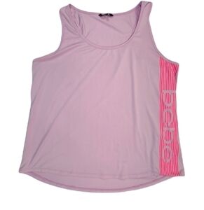 Bebe Sport Racerback Tank Top Sleeveless Pink Size XL